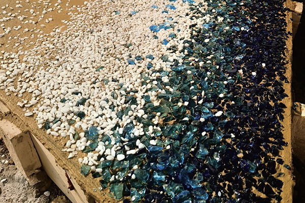 干撒磨石混凝土